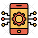 پیش‌نمایش فایل setting-mobile-3 از پک امنیت سایبری – سبک خطی تک‌رنگ – جلد ۲