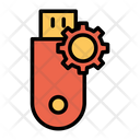 پیش‌نمایش فایل setting-pendrive-3 از پک امنیت سایبری – سبک خطی تک‌رنگ – جلد ۲