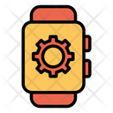 پیش‌نمایش فایل setting-smartwatch-3 از پک امنیت سایبری – سبک خطی تک‌رنگ – جلد ۲