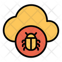 پیش‌نمایش فایل bug-cloud-3 از پک امنیت سایبری – سبک خطی تک‌رنگ – جلد ۱