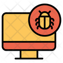 پیش‌نمایش فایل bug-computer-3 از پک امنیت سایبری – سبک خطی تک‌رنگ – جلد ۱