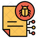 پیش‌نمایش فایل bug-file-3 از پک امنیت سایبری – سبک خطی تک‌رنگ – جلد ۱