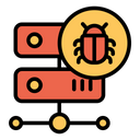 پیش‌نمایش فایل bug-hosting-3 از پک امنیت سایبری – سبک خطی تک‌رنگ – جلد ۱