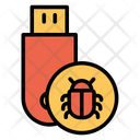 پیش‌نمایش فایل bug-pendrive-3 از پک امنیت سایبری – سبک خطی تک‌رنگ – جلد ۱