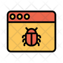 پیش‌نمایش فایل bug-web-3 از پک امنیت سایبری – سبک خطی تک‌رنگ – جلد ۱