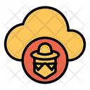 پیش‌نمایش فایل hacker-cloud-3 از پک امنیت سایبری – سبک خطی تک‌رنگ – جلد ۱