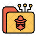 پیش‌نمایش فایل hacker-folder-3 از پک امنیت سایبری – سبک خطی تک‌رنگ – جلد ۱