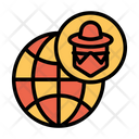 پیش‌نمایش فایل hacker-globe-3 از پک امنیت سایبری – سبک خطی تک‌رنگ – جلد ۱