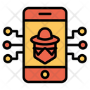 پیش‌نمایش فایل hacker-mobile-3 از پک امنیت سایبری – سبک خطی تک‌رنگ – جلد ۱