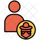 پیش‌نمایش فایل hacker-profile-3 از پک امنیت سایبری – سبک خطی تک‌رنگ – جلد ۱