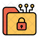 پیش‌نمایش فایل secure-folder-104 از پک امنیت سایبری – سبک خطی تک‌رنگ – جلد ۱