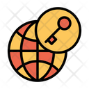 پیش‌نمایش فایل secure-globe-10 از پک امنیت سایبری – سبک خطی تک‌رنگ – جلد ۱