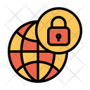 پیش‌نمایش فایل secure-globe-9 از پک امنیت سایبری – سبک خطی تک‌رنگ – جلد ۱