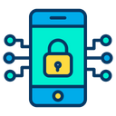 پیش‌نمایش فایل lock-mobile-10 از پک امنیت سایبری – سبک خطی رنگی – جلد ۲