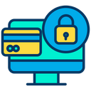 پیش‌نمایش فایل lock-online-payment-1 از پک امنیت سایبری – سبک خطی رنگی – جلد ۲