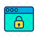 پیش‌نمایش فایل lock-web-2 از پک امنیت سایبری – سبک خطی رنگی – جلد ۲