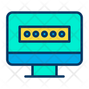 پیش‌نمایش فایل password-computer-1 از پک امنیت سایبری – سبک خطی رنگی – جلد ۲