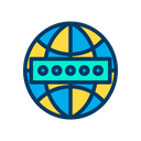 پیش‌نمایش فایل password-globe-1 از پک امنیت سایبری – سبک خطی رنگی – جلد ۲