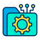 پیش‌نمایش فایل setting-folder-18 از پک امنیت سایبری – سبک خطی رنگی – جلد ۲
