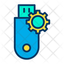 پیش‌نمایش فایل setting-pendrive-4 از پک امنیت سایبری – سبک خطی رنگی – جلد ۲
