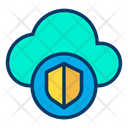 پیش‌نمایش فایل shield-cloud-1 از پک امنیت سایبری – سبک خطی رنگی – جلد ۲