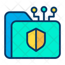 پیش‌نمایش فایل shield-folder-1 از پک امنیت سایبری – سبک خطی رنگی – جلد ۲
