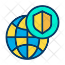 پیش‌نمایش فایل shield-globe-1 از پک امنیت سایبری – سبک خطی رنگی – جلد ۲