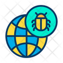 پیش‌نمایش فایل bug-globe-4 از پک امنیت سایبری – سبک خطی رنگی – جلد ۱