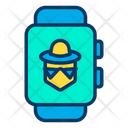 پیش‌نمایش فایل hacker-smartwatch-4 از پک امنیت سایبری – سبک خطی رنگی – جلد ۱