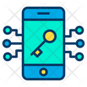 پیش‌نمایش فایل key-mobile-1 از پک امنیت سایبری – سبک خطی رنگی – جلد ۱