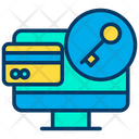 پیش‌نمایش فایل key-online-payment-1 از پک امنیت سایبری – سبک خطی رنگی – جلد ۱