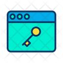 پیش‌نمایش فایل key-web-1 از پک امنیت سایبری – سبک خطی رنگی – جلد ۱