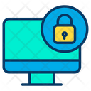 پیش‌نمایش فایل lock-computer-1 از پک امنیت سایبری – سبک خطی رنگی – جلد ۱