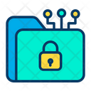 پیش‌نمایش فایل lock-folder-35 از پک امنیت سایبری – سبک خطی رنگی – جلد ۱