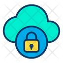 پیش‌نمایش فایل secure-cloud-95 از پک امنیت سایبری – سبک خطی رنگی – جلد ۱
