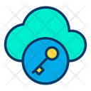 پیش‌نمایش فایل secure-cloud-96 از پک امنیت سایبری – سبک خطی رنگی – جلد ۱