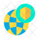پیش‌نمایش فایل shield-globe-3 از پک امنیت سایبری – سبک فلت – جلد ۲