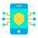 پیش‌نمایش فایل shield-mobile-2 از پک امنیت سایبری – سبک فلت – جلد ۲
