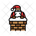 پیش‌نمایش فایل santa-claus-with-chimney-13148600 از پک بابانوئل، کریسمس و گوزن شمالی