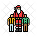 پیش‌نمایش فایل santa-hugging-13148608 از پک بابانوئل، کریسمس و گوزن شمالی