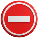 پیش‌نمایش فایل no-entry-sign-5214887 از پک تابلوهای عمومی