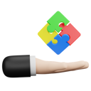 پیش‌نمایش فایل hand-with-puzzle-7821913 از پک خلاقیت در کسب‌وکار