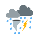 پیش‌نمایش فایل bad-weather-clouds-rain-snow-storm-lightning از پک آب‌وهوا - فلت