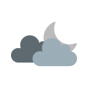 پیش‌نمایش فایل cloud-and-moon-cloudy-night-weather از پک آب‌وهوا - فلت