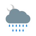 پیش‌نمایش فایل night-rain-cloud-cloudy-moon-weather از پک آب‌وهوا - فلت