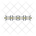 پیش‌نمایش فایل barbed-wire-9 از پک ارتش و نظامی، تخت دورخط