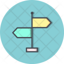پیش‌نمایش فایل direction-board-162 از پک کمپینگ، دورخط پُر دایره‌ای