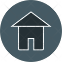 پیش‌نمایش فایل home-165 از پک رابط کاربری پایه، گلیف دایره‌ای