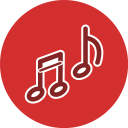 پیش‌نمایش فایل music-334 از پک آموزش، گلیف دایره‌ای