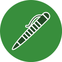 پیش‌نمایش فایل pen-125 از پک آموزش، گلیف دایره‌ای